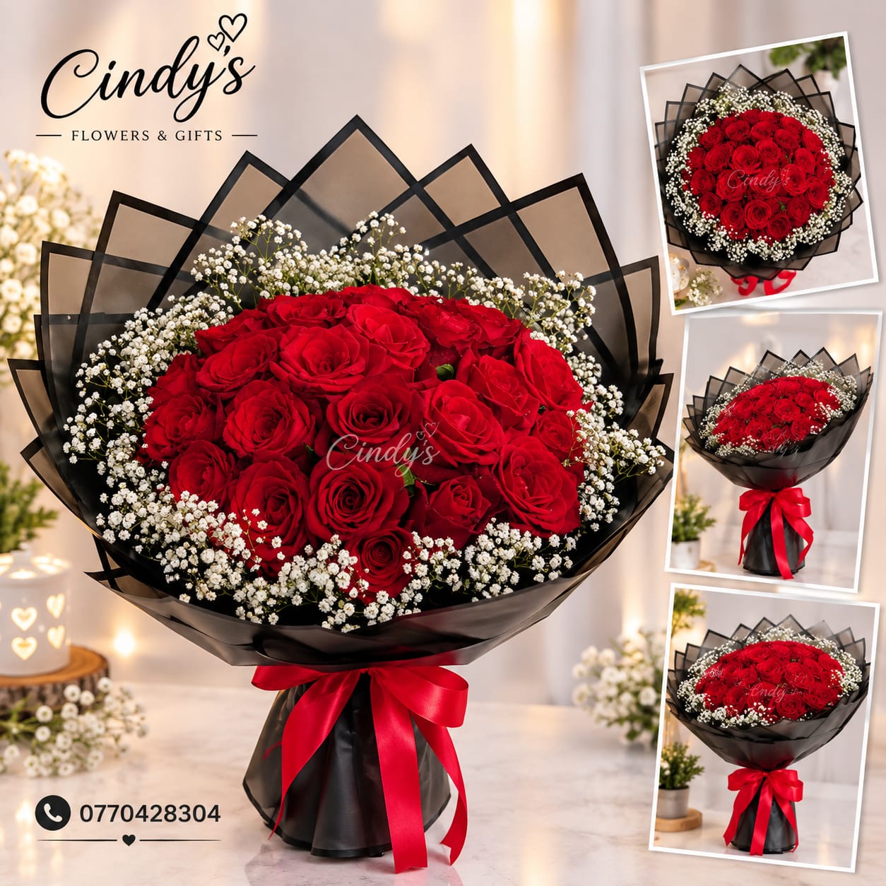 A Bouquet of Endless Love  ✨🌹 Premium Red Roses Bouquet